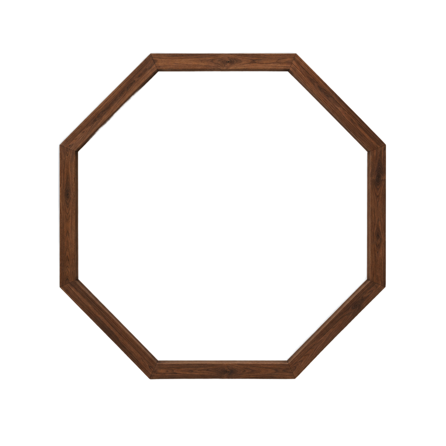 Octagon backdrop cut-out